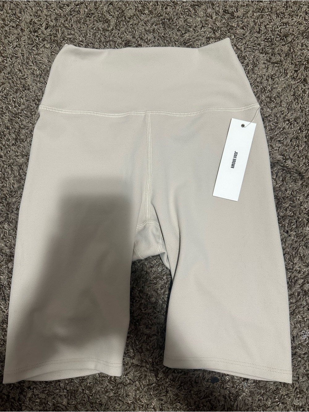 Joah Brown High-Waist Bike Shorts Size XS/S NWT